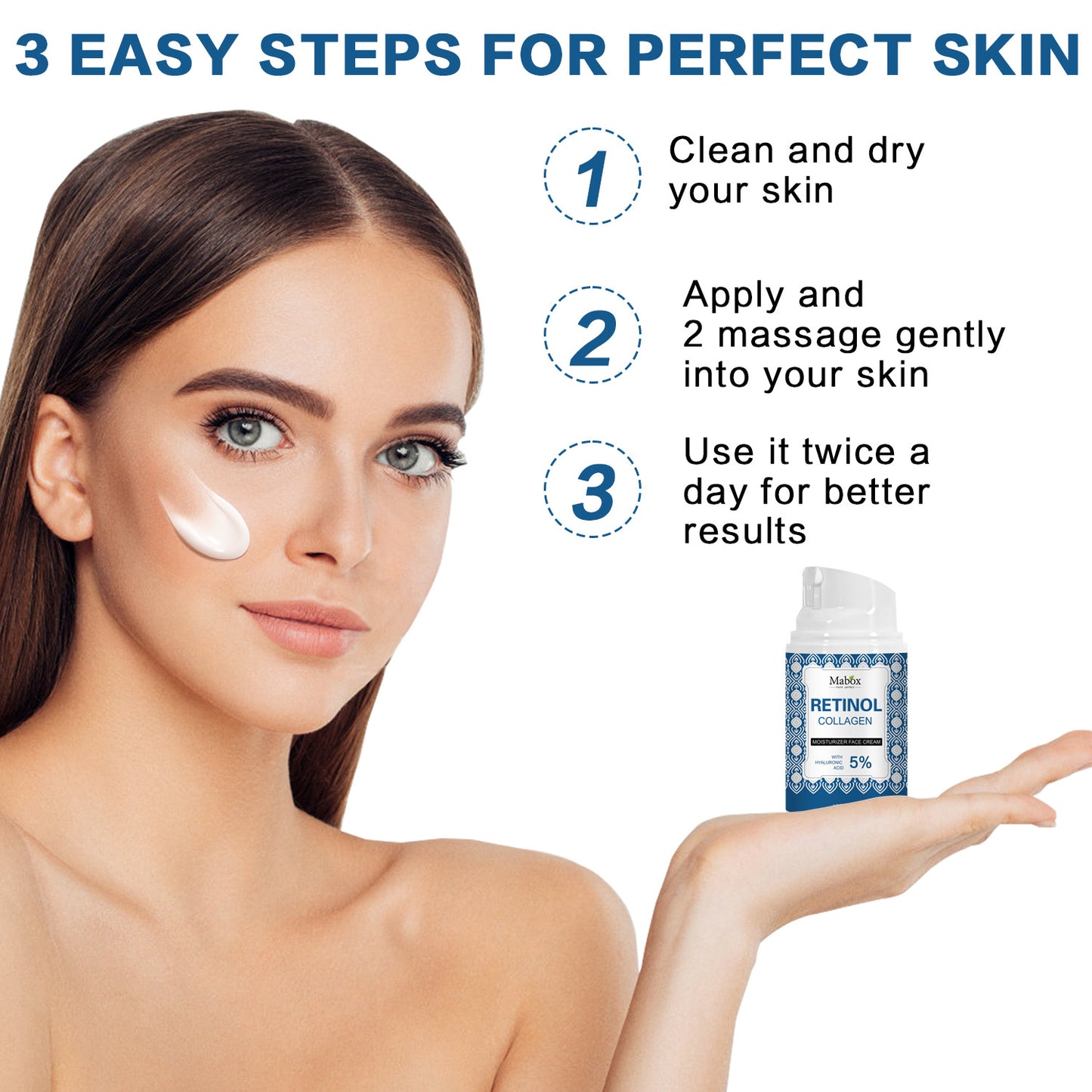 Anti Aging Retinol Moisturizing Face Cream Nourishing Collagen Facial Lotion Supplier