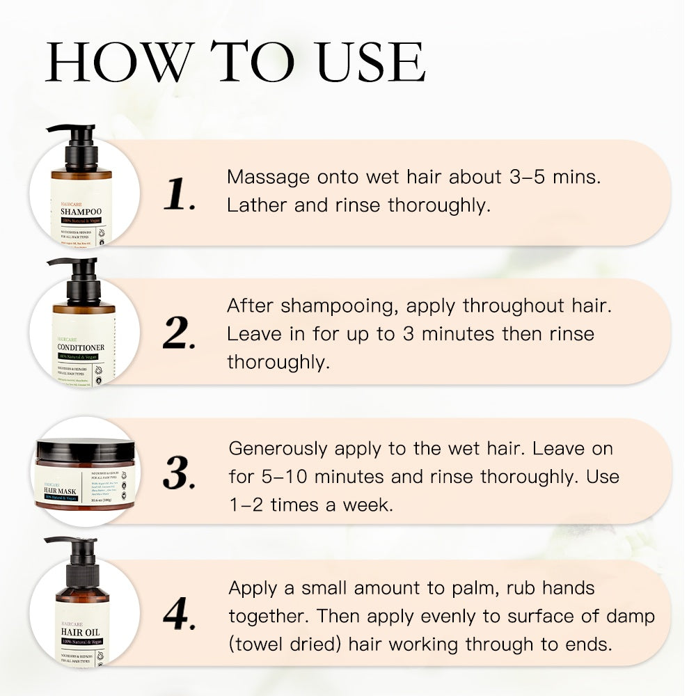 OEM Hair Mask Hair Shampoo Deep Conditioning Scalp Strength Hair Conditioner Kits Sets for Salon