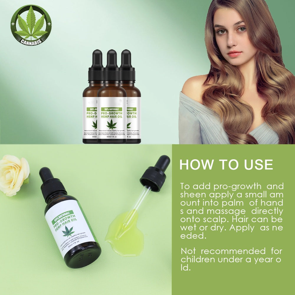 Private Label Stress Relief Reduce Anxiety Hemp Oil for Hair Growth