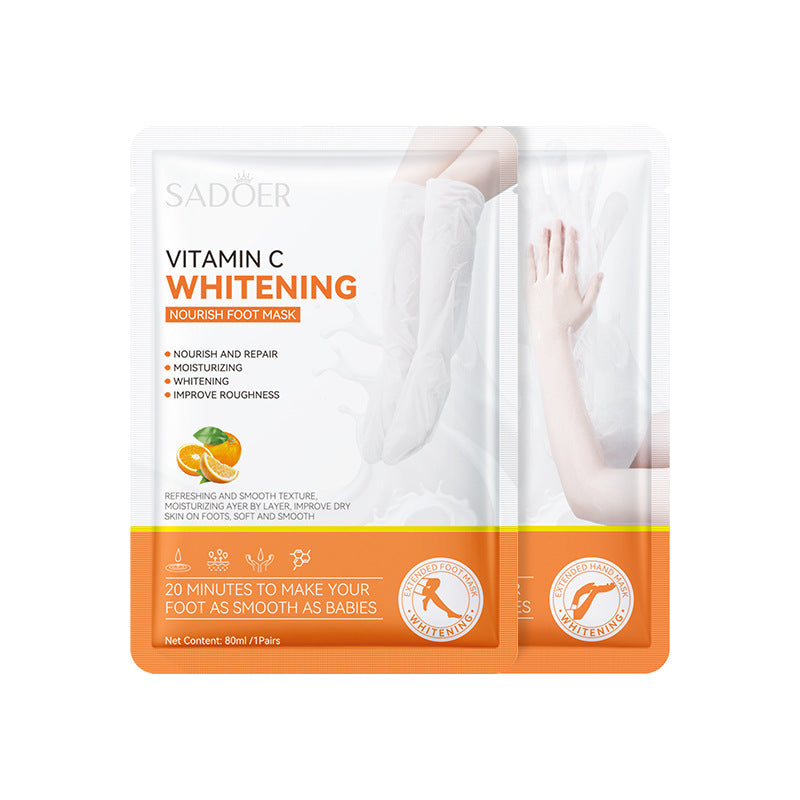 Skin Care Whitening Feet Exfoliating Mask Nourishing Vitamin C Hand Peel Mask