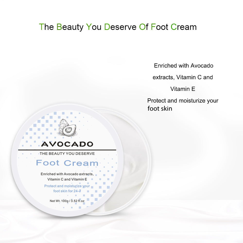 Best Moisturizer Lotion Vitamin C Healthy Feet Cream Avocado Foot Cream for Cracked Heels