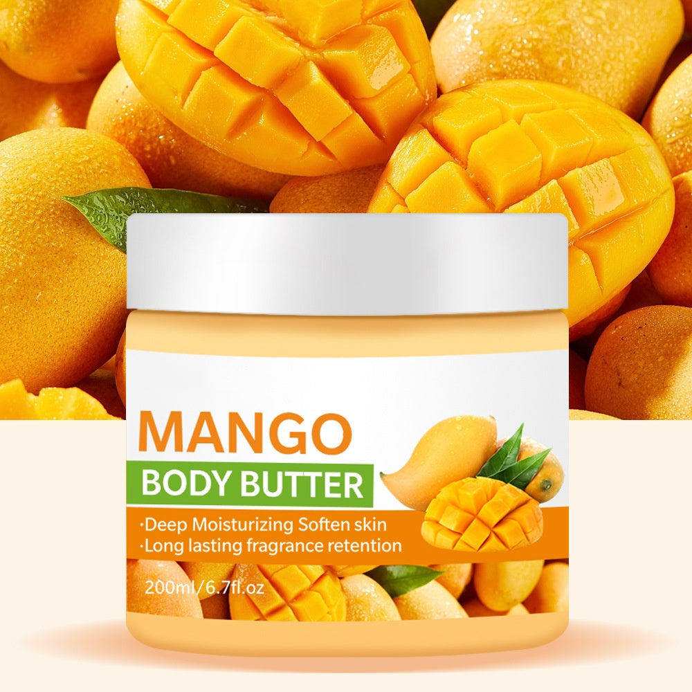 Wholesale Vegan Moisturizer Coconut Lightening Cream Mango Body Butter