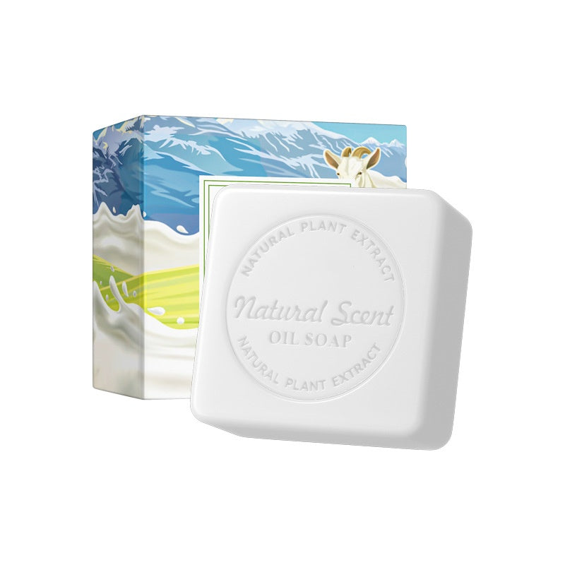 Organic Natural Pure Sea Salt Goat Milk Bath Bar Soap Handmade Bubbly White Soap