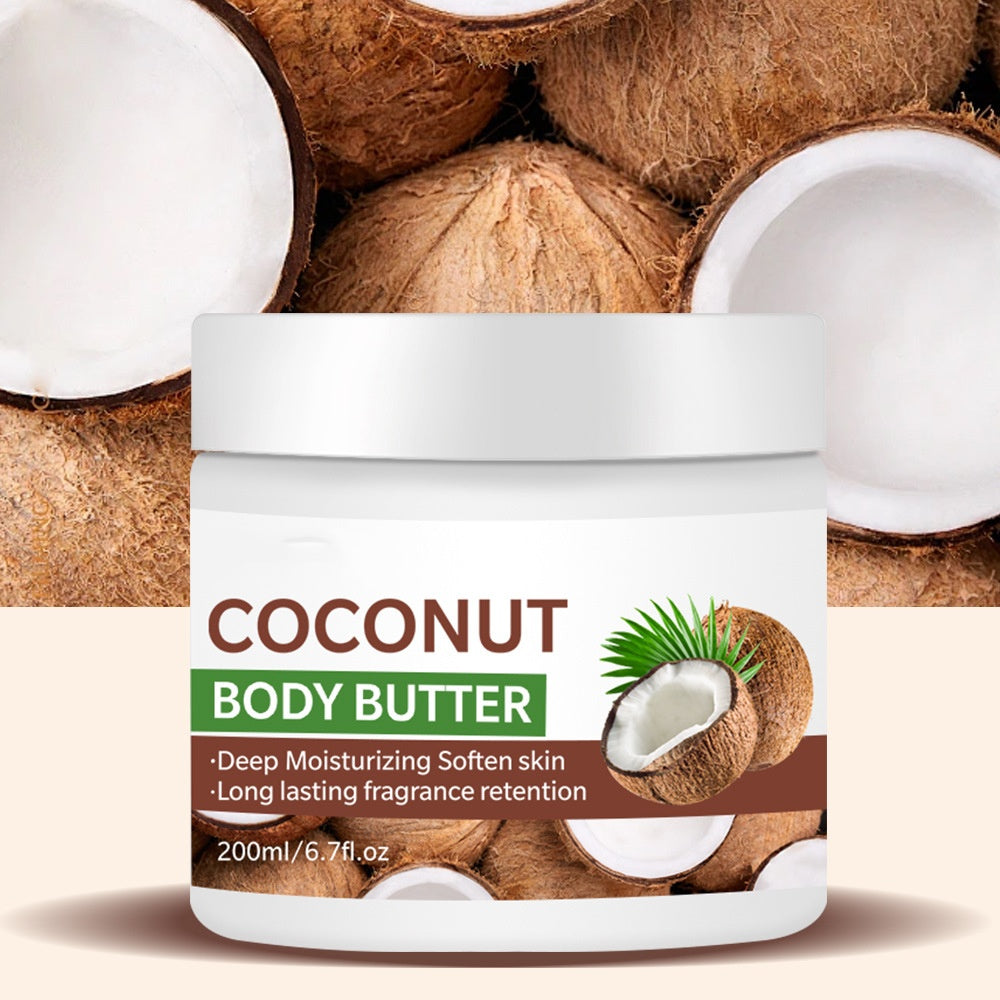 Wholesale Vegan Moisturizer Coconut Lightening Cream Mango Body Butter