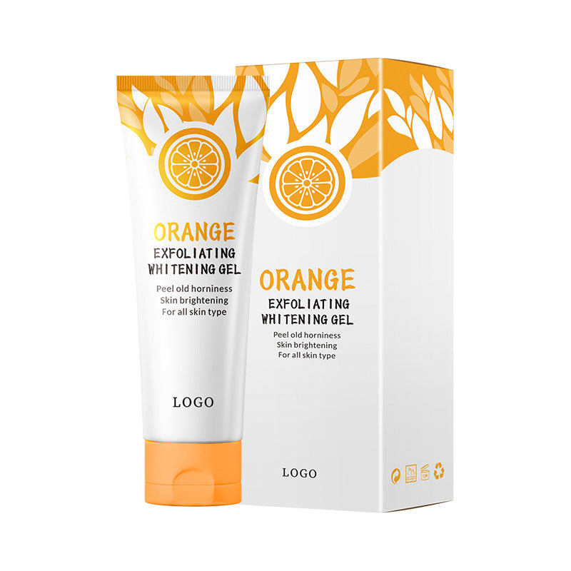 Professional Supplier Orange Exfoliating Whitening Gel Clear Facial Cleansers for Oily Skin