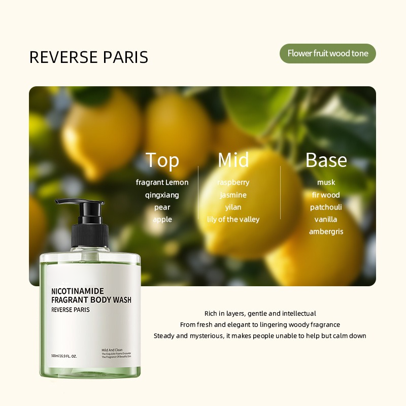 Natural Whitening Moisturizing Body Wash Lavender Shower Gel