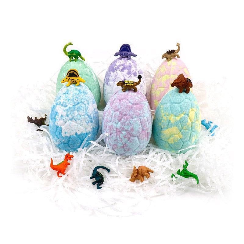 Wholesale Fizzies Bubble Bath Ball Dinosaur Egg Bath Bombs with Toys Inside
