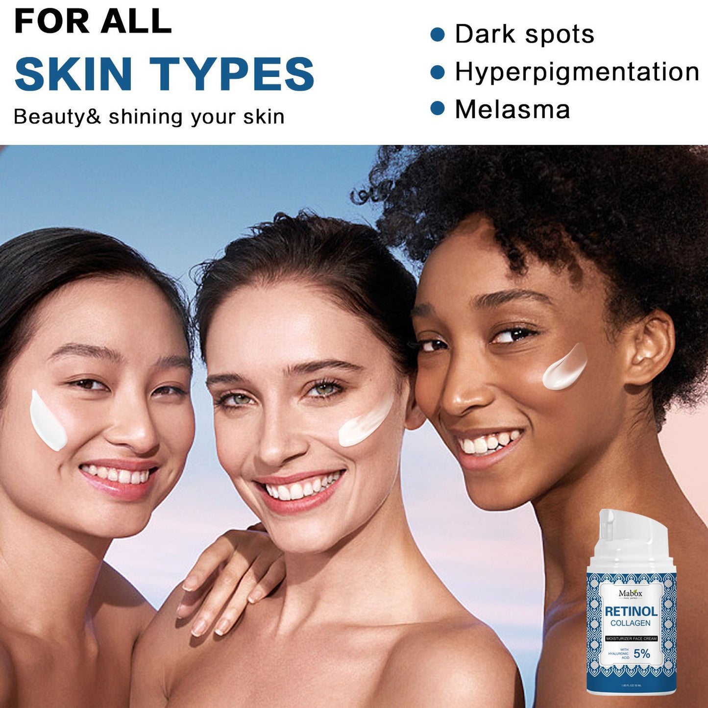 Anti Aging Retinol Moisturizing Face Cream Nourishing Collagen Facial Lotion Supplier
