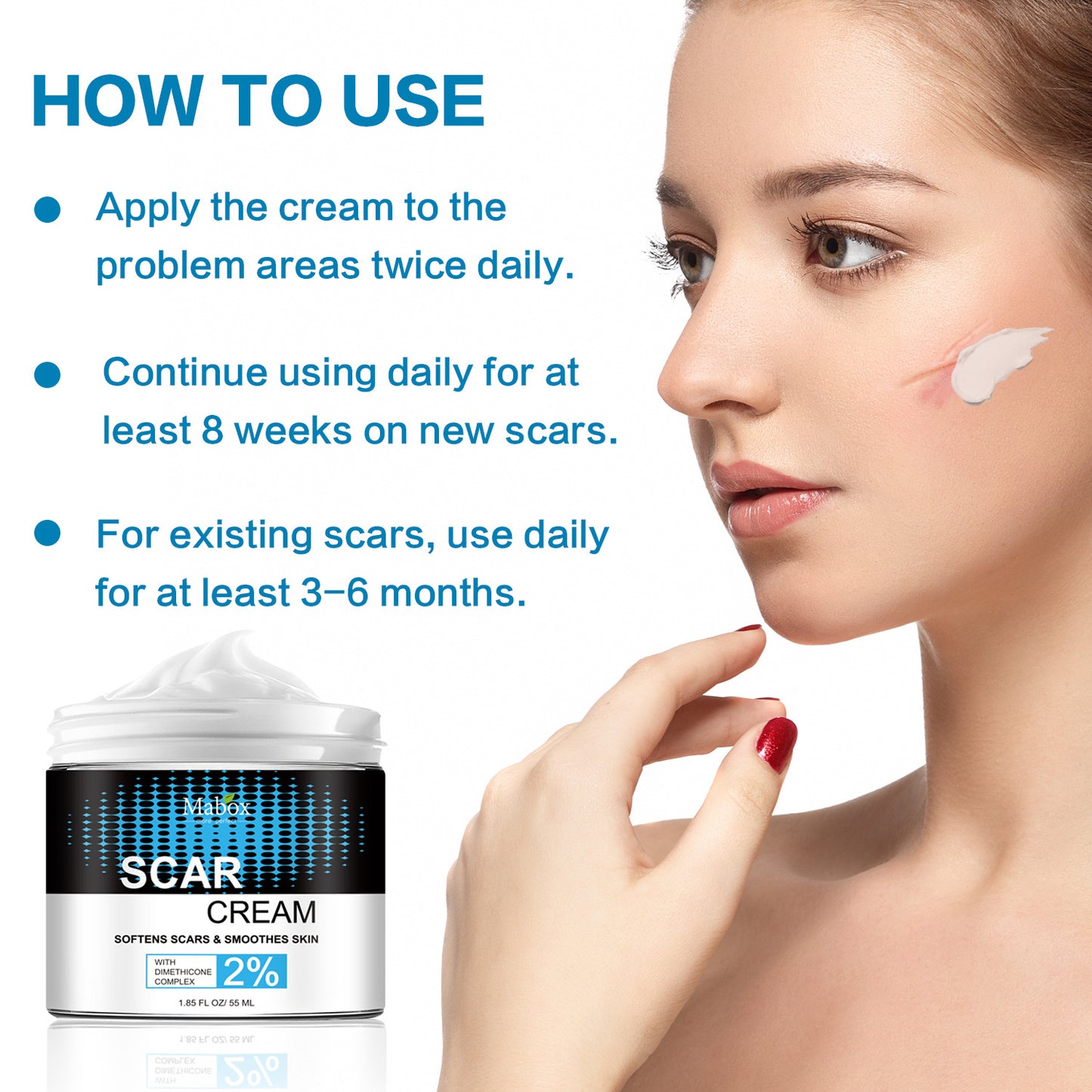 Hot Selling Smoothing Skin Moisturizer Repairing Soften Scar Cream