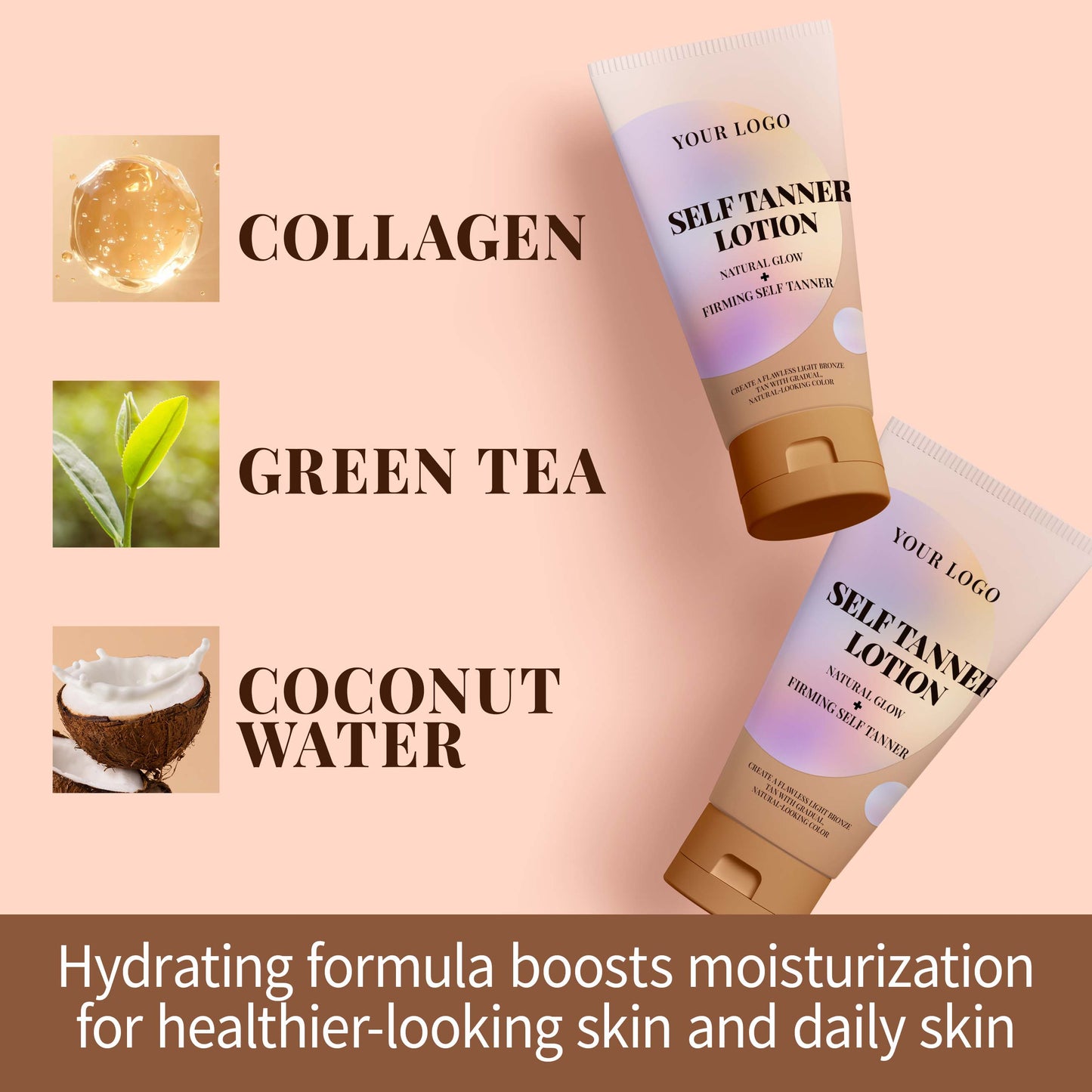 OEM Herbal Tan Accelerating Lotion Fast-Acting Sunless Tanner