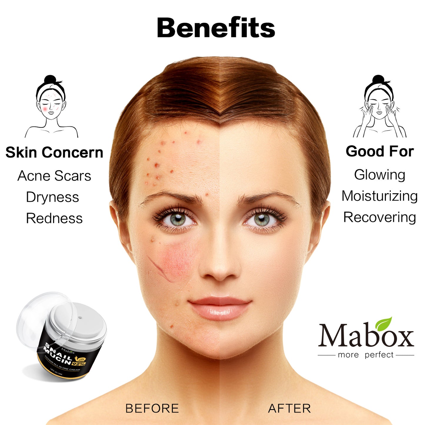 Skin Care Products Smoothing Night Creams Anti Wrinkle Snail Mucin Face Cream For Women