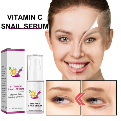 OEM Brightening Hydrating Vitamin C Snail Serum for All Skin Type, Improve Dullness