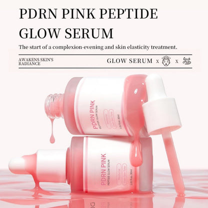 OEM PDRN Pink Peptide Serum, Anti-Aging Hydrating Serum for Hyperpigmentation Acne Scars Oil Control