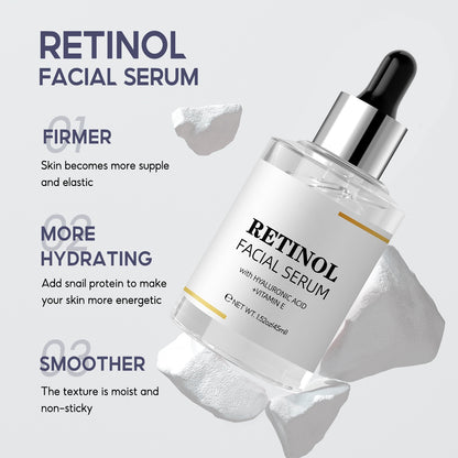OEM Retinol Anti-Wrinkle Facial Serum with Vitamin E, Supports Even Tone, Minimizes Appearance of Fine Lines & Wrinkles