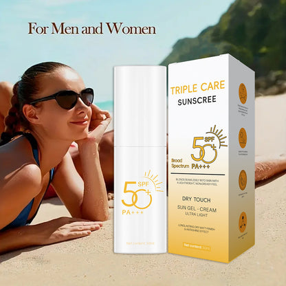 Private Label High Quality SPF50+ Anti-aging Lotion Moisturizing Refreshing Non-greasy Sunscreen