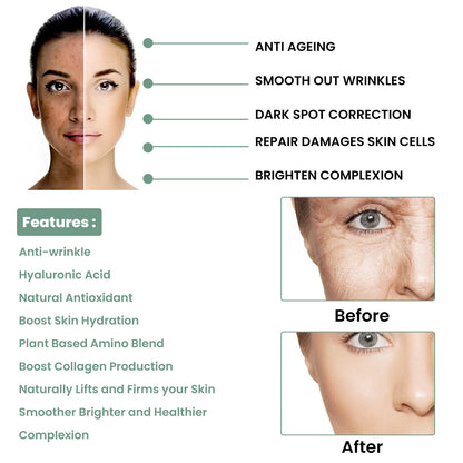 OEM Anti Wrinkle Collagen Boost Serum with Hyaluronic Acid, Daily Serum for Reducing Dark Spots