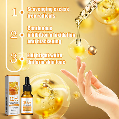 OEM Moisturizing Brightening Vitamin C Facial Serum, Rejuvenate Dull Skin, Hydrating, Promotes Brighter