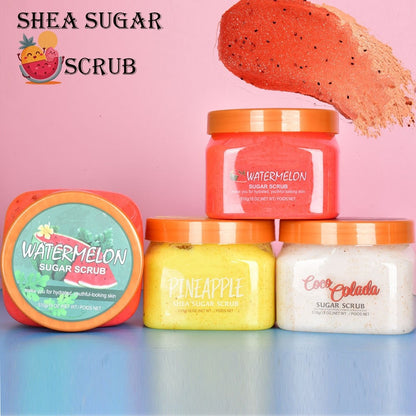 Natural Fruit Essence Sea Salt Exfoliating Moisturizing Soft Deeply Cleansing Body Scrub For All Type Skin