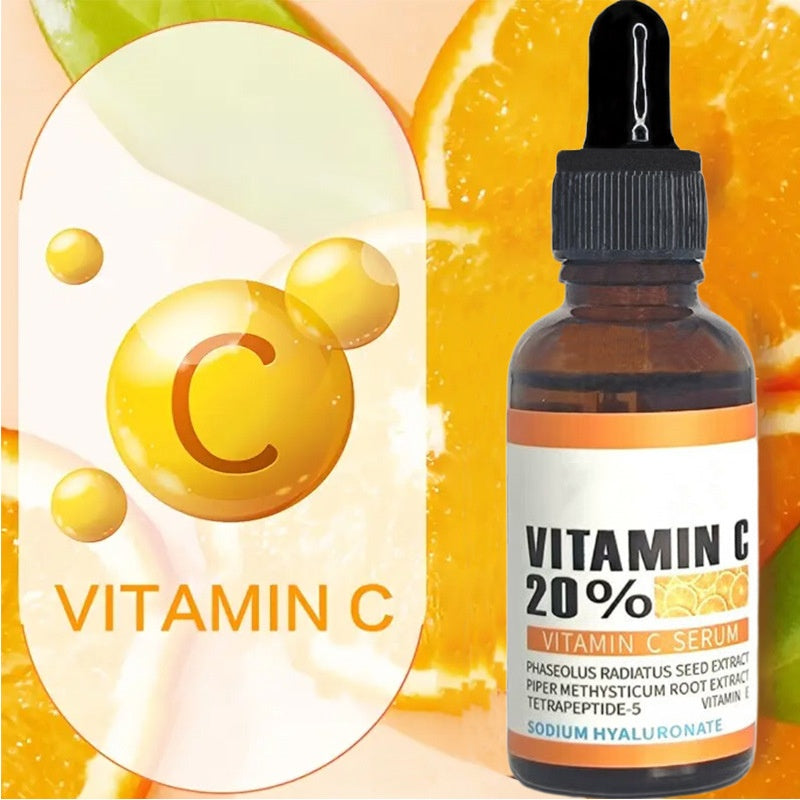 OEM Skin Care Brightening Facial Serum for Dark Spots, Vitamin C Serum with Hyaluronic Acid