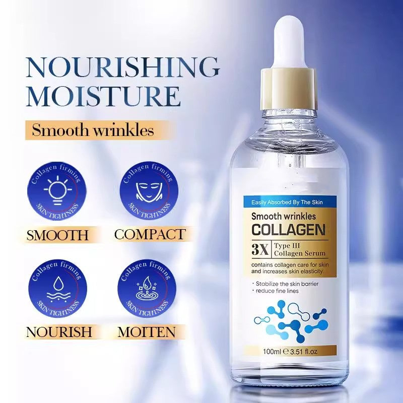 OEM Smooth Anti Wrinkles Collagen Serum, Firming Hydrating Collagen Booster for Face