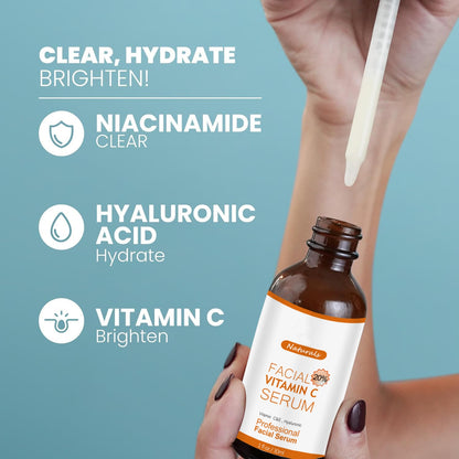 Professional Whitening Vitamin C Serum Factory, Anti-Aging Facial Serum