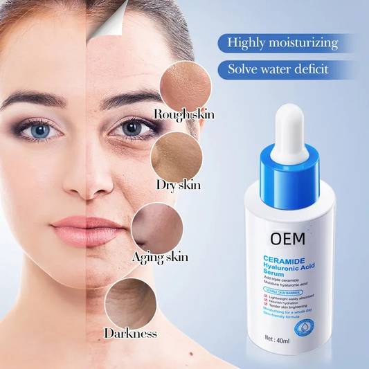 OEM Moisturizing Hyaluronic Acid Face Serum Hydrating Serum for Women Remove Fine Lines Wrinkles