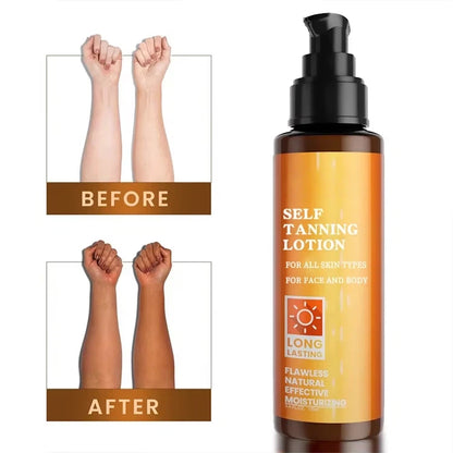 OEM Organic Ultra Black Sunless Tanning Lotion, Natural Dark Shade Self Tan Supplier