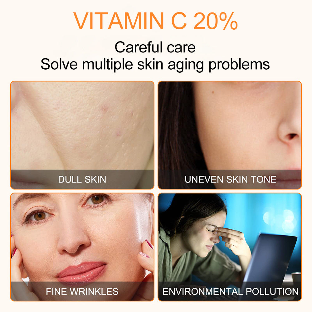 OEM Whitening Vitamin C Serum For Dark Spots, Fine Lines Dull Skin