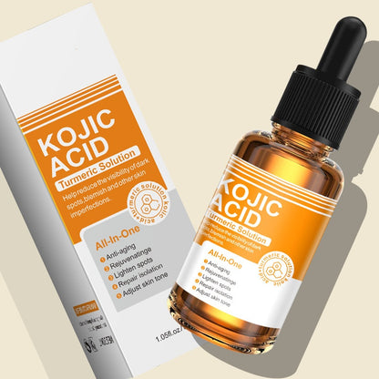 Professional Dark Spots Corrector Kojic Acid Turmeric Serum Supplier, Evens Skin Tone, Anti Wrinkle Fine Lines, Firm Skin
