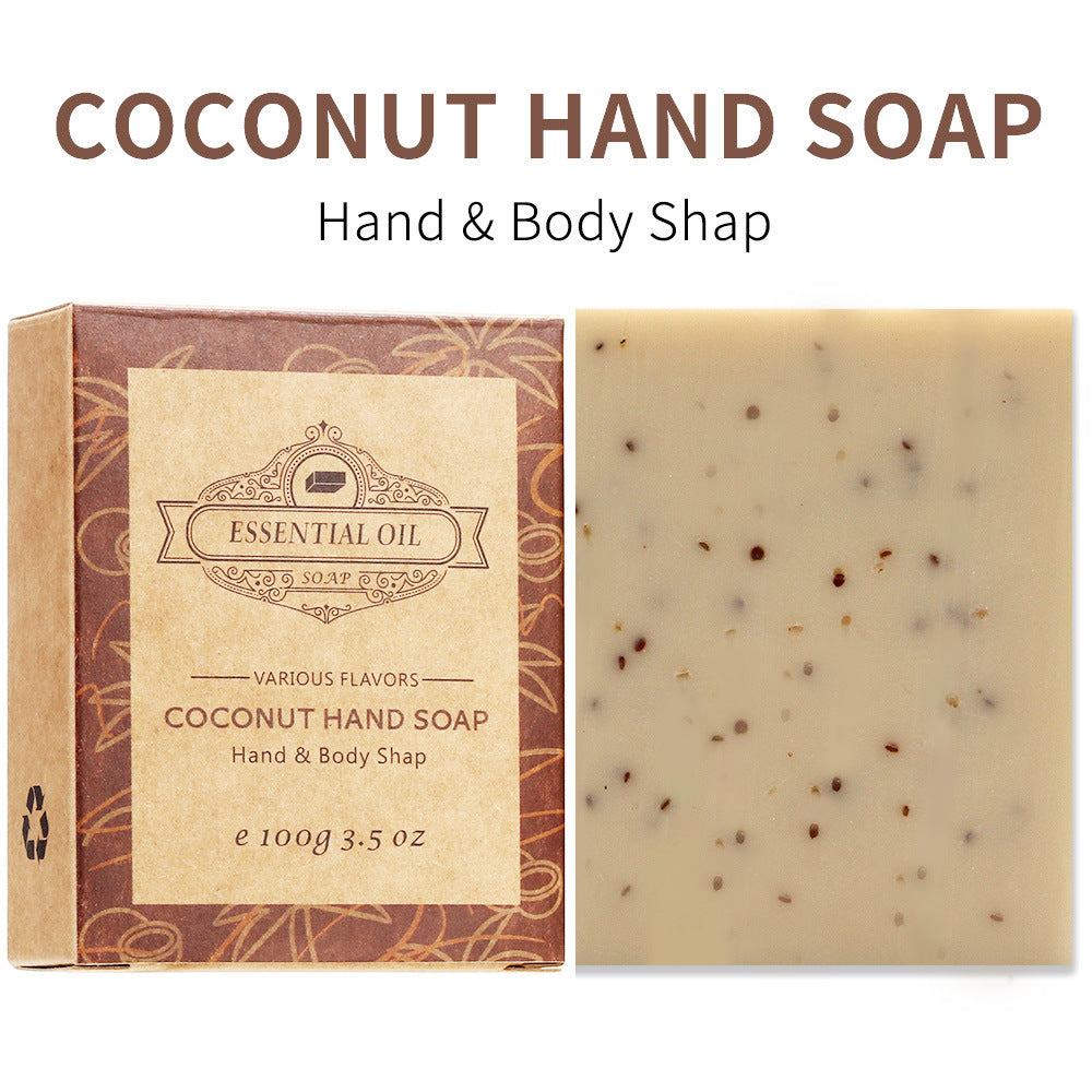 Hot Sell Hand Made Vegan Natural Bar Coconut Essential Oil Hand Soap For Dry Skin