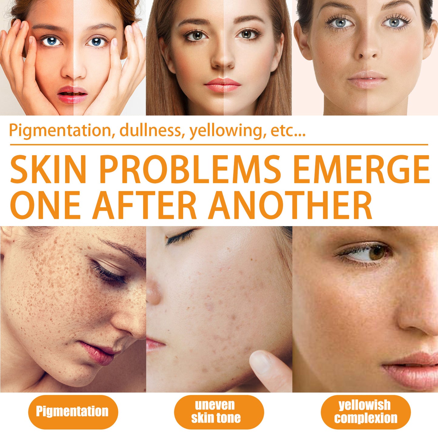 OEM Moisturizing Brightening Vitamin C Facial Serum, Rejuvenate Dull Skin, Hydrating, Promotes Brighter
