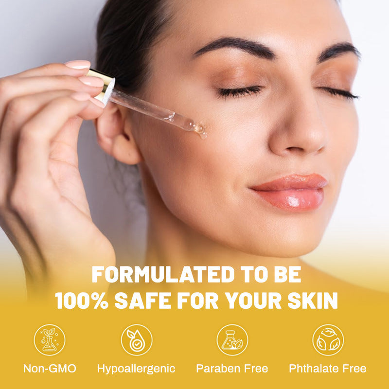 OEM 24K Gold Anti Aging Face Serum for Day and Night Wrinkle Reduction