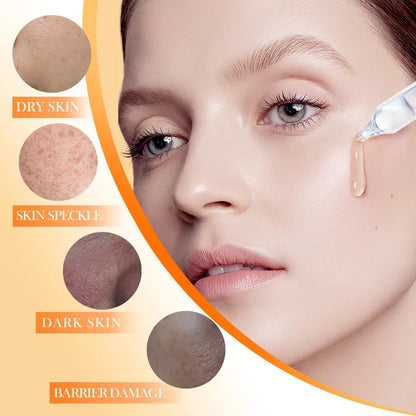 OEM Whitening Moisturizing Vitamin C Face Serum Ampoules, Facial Serum for Wrinkles & Dark Spots,Hydrating & Glowing