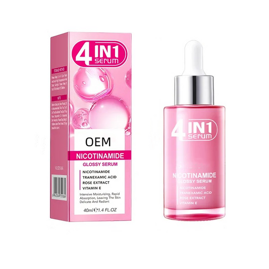 OEM 4 In 1 Face Serum, Vitamin C Facial Essence, with Hyaluronic Acid & Vitamin E & Niacinamide