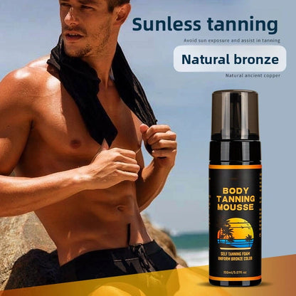 Factory Supply Self Tanning Mousse Bronzing Deep Dark Tan Foam Mousse