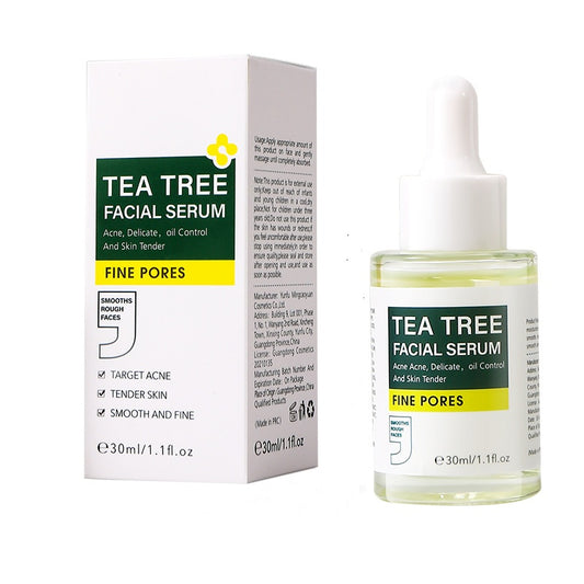 OEM Non-Greasy Tea Tree Facial Serum, Oil Control Tea Tree Serum for Acne Prone Skin Redness Relief, Pimples
