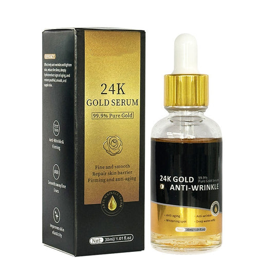 OEM 24K Gold Anti Aging Face Serum for Day and Night Wrinkle Reduction