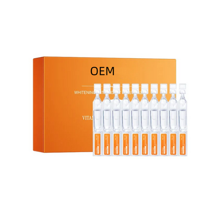 OEM Whitening Moisturizing Vitamin C Face Serum Ampoules, Facial Serum for Wrinkles & Dark Spots,Hydrating & Glowing