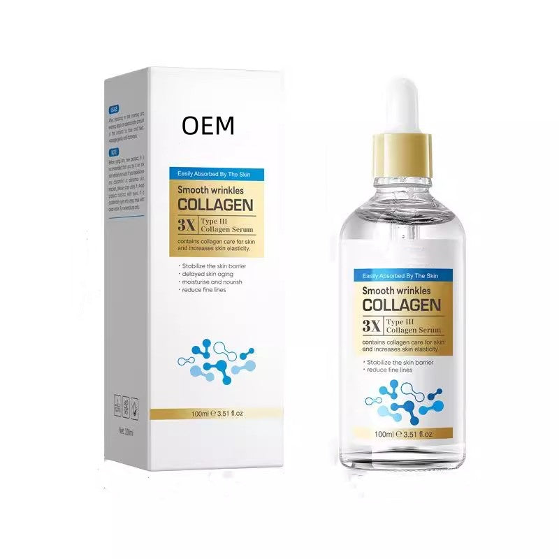 OEM Smooth Anti Wrinkles Collagen Serum, Firming Hydrating Collagen Booster for Face