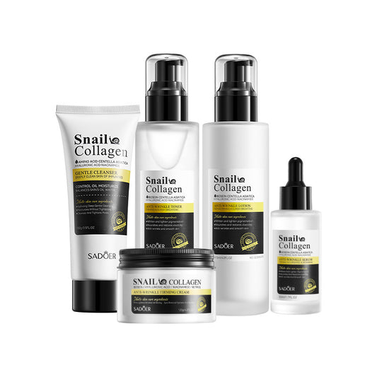 OEM Anti Aging Snail Collagen Skincare Set, Anti Wrinkle & Repair Face Skin Care Gift Set