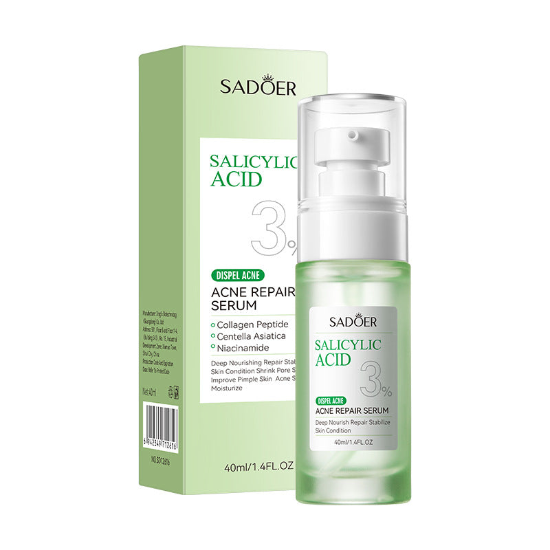 OEM Oil Control Salicylic Acid Facial Skin Care Set, Acne Treatment Face Wash Cleanser, Facial Toner, Serum, Lotion, Cream