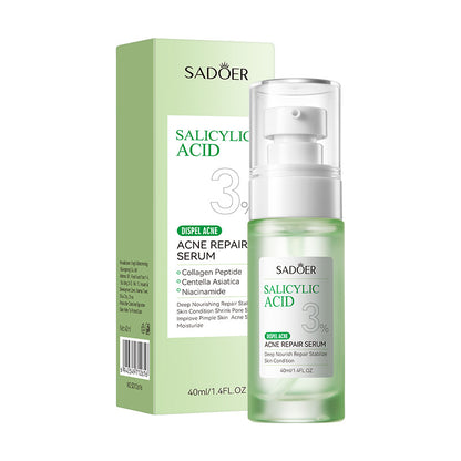 OEM Oil Control Salicylic Acid Facial Skin Care Set, Acne Treatment Face Wash Cleanser, Facial Toner, Serum, Lotion, Cream