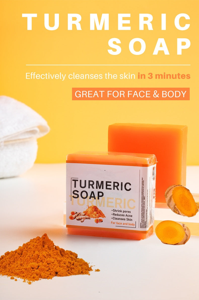 Whitening Brightening Turmeric Kojic Acid Soap for Dark Spot Remover