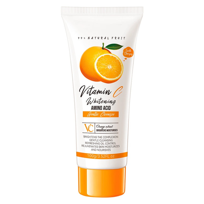 Private brand Vitamin C Anti-acne Cleanser Deep Cleansing Foam Amino Acids Face Wash