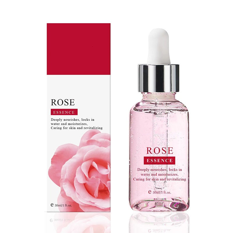 OEM Rose Aloe Smoothing Tender Skin Care Whitening Moisturizing Anti Aging Face Serum