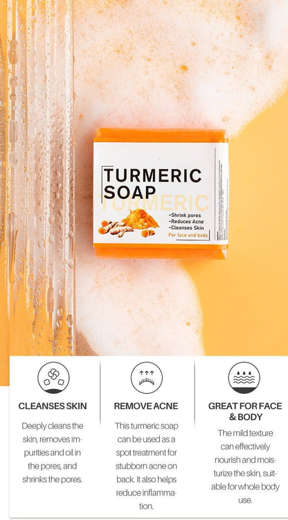 Whitening Brightening Turmeric Kojic Acid Soap for Dark Spot Remover