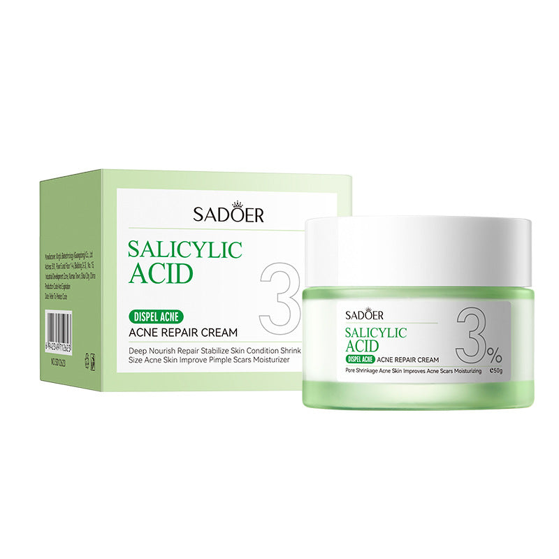 OEM Oil Control Salicylic Acid Facial Skin Care Set, Acne Treatment Face Wash Cleanser, Facial Toner, Serum, Lotion, Cream