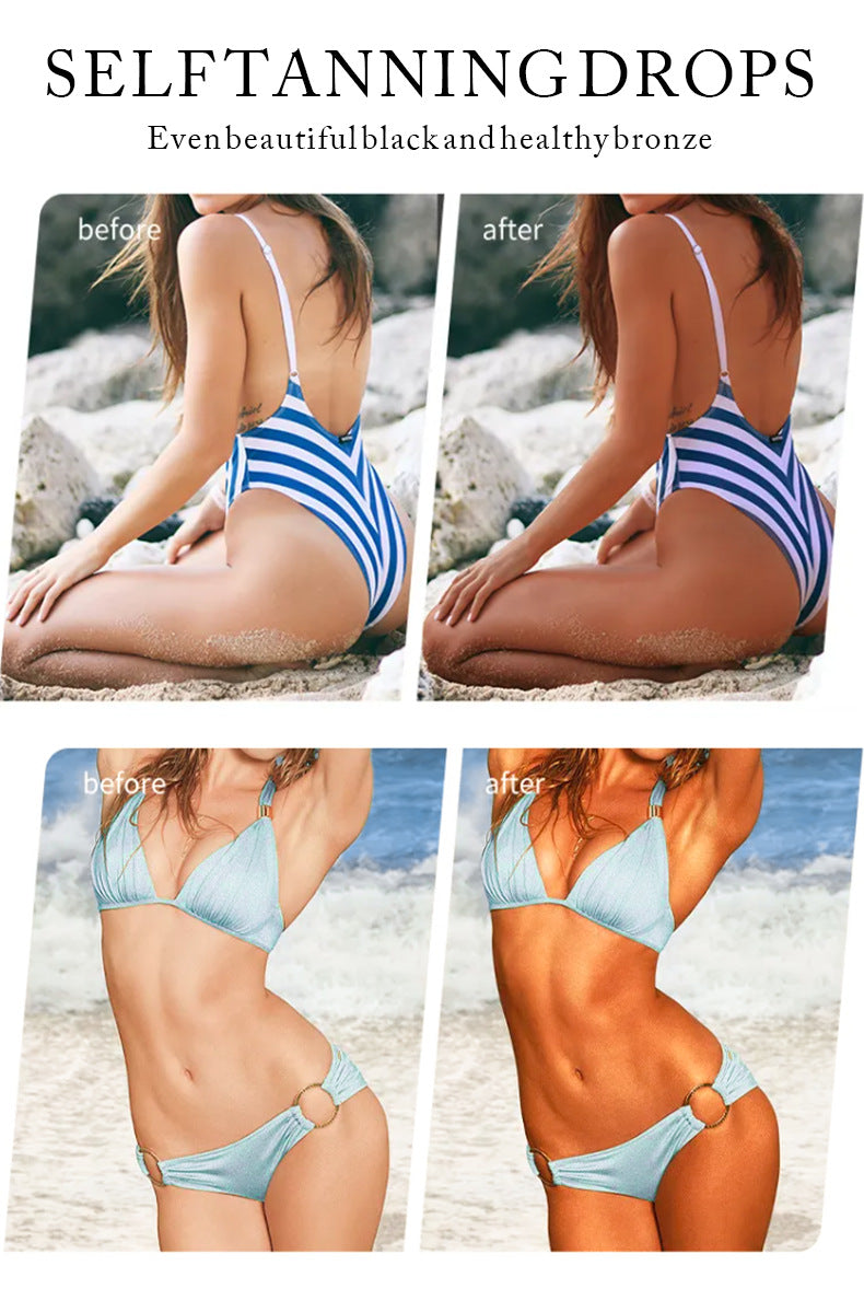 OEM Natural Long Lasting Sunless Self Tanning Drop for All Skin