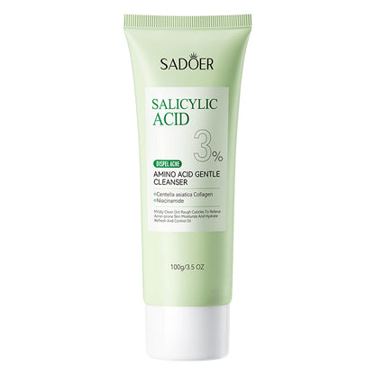 OEM Oil Control Salicylic Acid Facial Skin Care Set, Acne Treatment Face Wash Cleanser, Facial Toner, Serum, Lotion, Cream