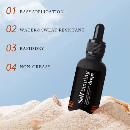 OEM Natural Long Lasting Sunless Self Tanning Drop for All Skin
